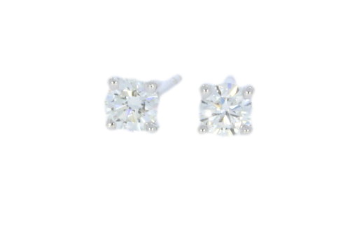 Diamond & Gold Jewellery 18ct White Gold 30 Points Total Diamond Stud Earrings