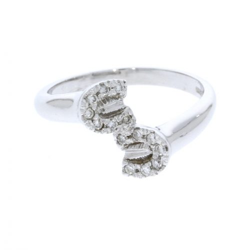 Equestrian Jewellery Collection 9ct White Gold Diamond Set Horse Shoe Ring Farrier Equestrian