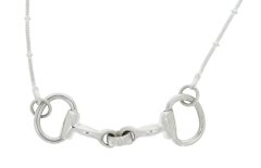Equestrian Jewellery Collection Sterling Silver Snaffle Bit & Fancy Chain Delanns Jewels Design