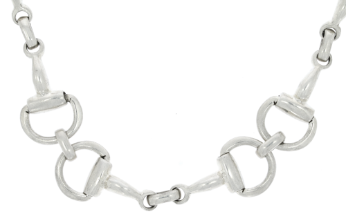 Equestrian Jewellery Collection Sterling Silver Snaffle Bit Necklace Equestrian Horse Jewellery