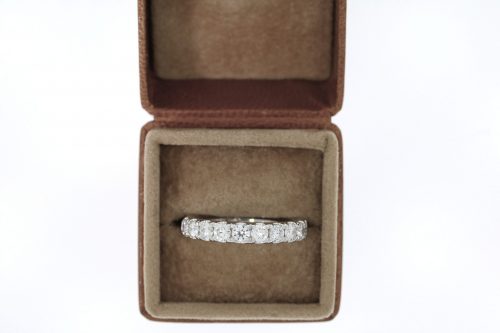 Diamond & Gold Jewellery Platinum 1ct Ten Stone Diamond Half Hoop Ring