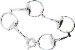 Bracelets Sterling Silver Large Snaffle Bit Bracelet Horse Equestrian Jewellery
