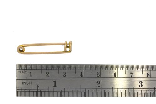 Brooches Antique Vintage Gold Small Safety Pin,Stock Pin Equestrian Brooch.