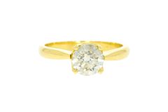 Diamond & Gold Jewellery 1ct 17 Points Solitaire Diamond Ring 18ct Yellow Gold Secondhand