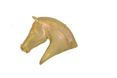 Brooches 9ct Yellow Gold Very Unusual Horse Head Brooch Preowned