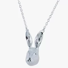 Equestrian Jewellery Collection Sterling Silver Hare Necklace Countryside