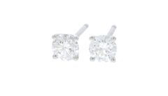 Diamond & Gold Jewellery Platinum GIA Certificated 60pts Brilliant Cut Diamond Stud Earrings