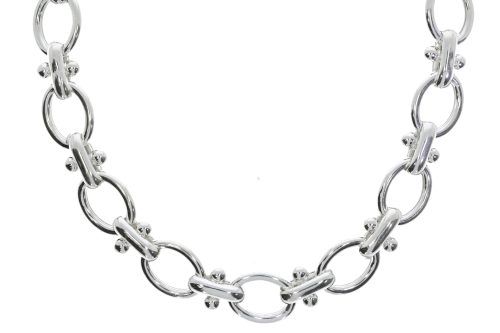 Necklaces Sterling Silver Bar & Loop Necklace