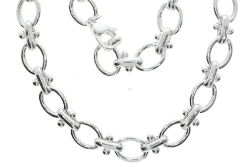 Necklaces Sterling Silver Bar & Loop Necklace
