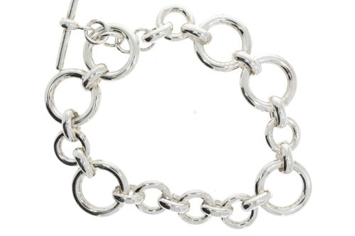 Bracelets Sterling Silver Multi Circle Bracelet