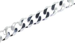 Bracelets Sterling Silver Heavy Solid Curb Mans Bracelet