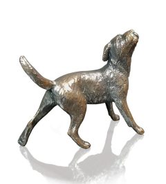 Bronze Sculptures Solid Bronze Border Terrier (1157) by Michael Simpson