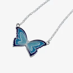 Necklaces Sterling Silver & Enamel Butterfly Necklace