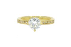 Diamond & Gold Jewellery 1ct 02pts Brilliant Cut Diamond Solitaire 18ct Ring Secondhand