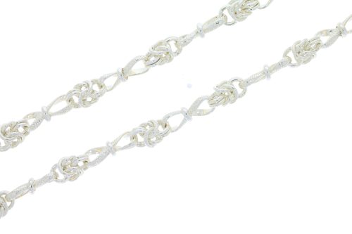 Necklaces Sterling Silver Solid Twist & Knot Design Necklace
