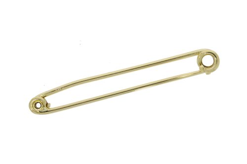 Brooches 14ct Yellow Gold Hinged Safety Pin/Brooch Secondhand