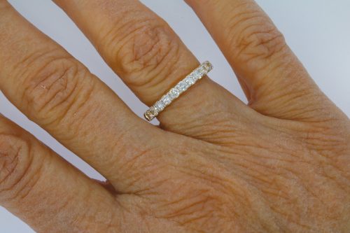 Diamond & Gold Jewellery 18ct Yellow Gold 72pts Diamond Half Hoop Eternity Ring